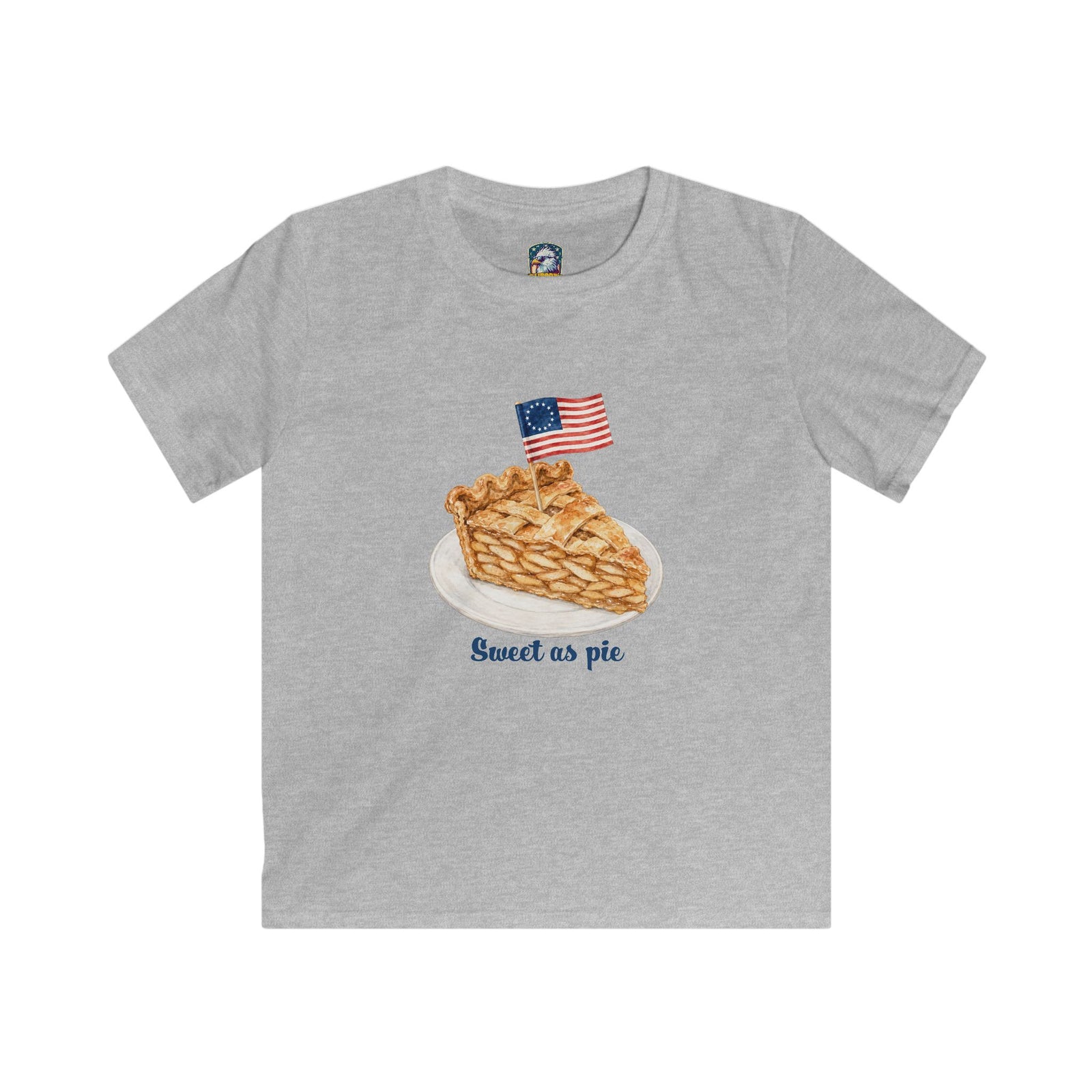 Kids Tee — 'Sweet as Pie' American Flag Pie Graphic