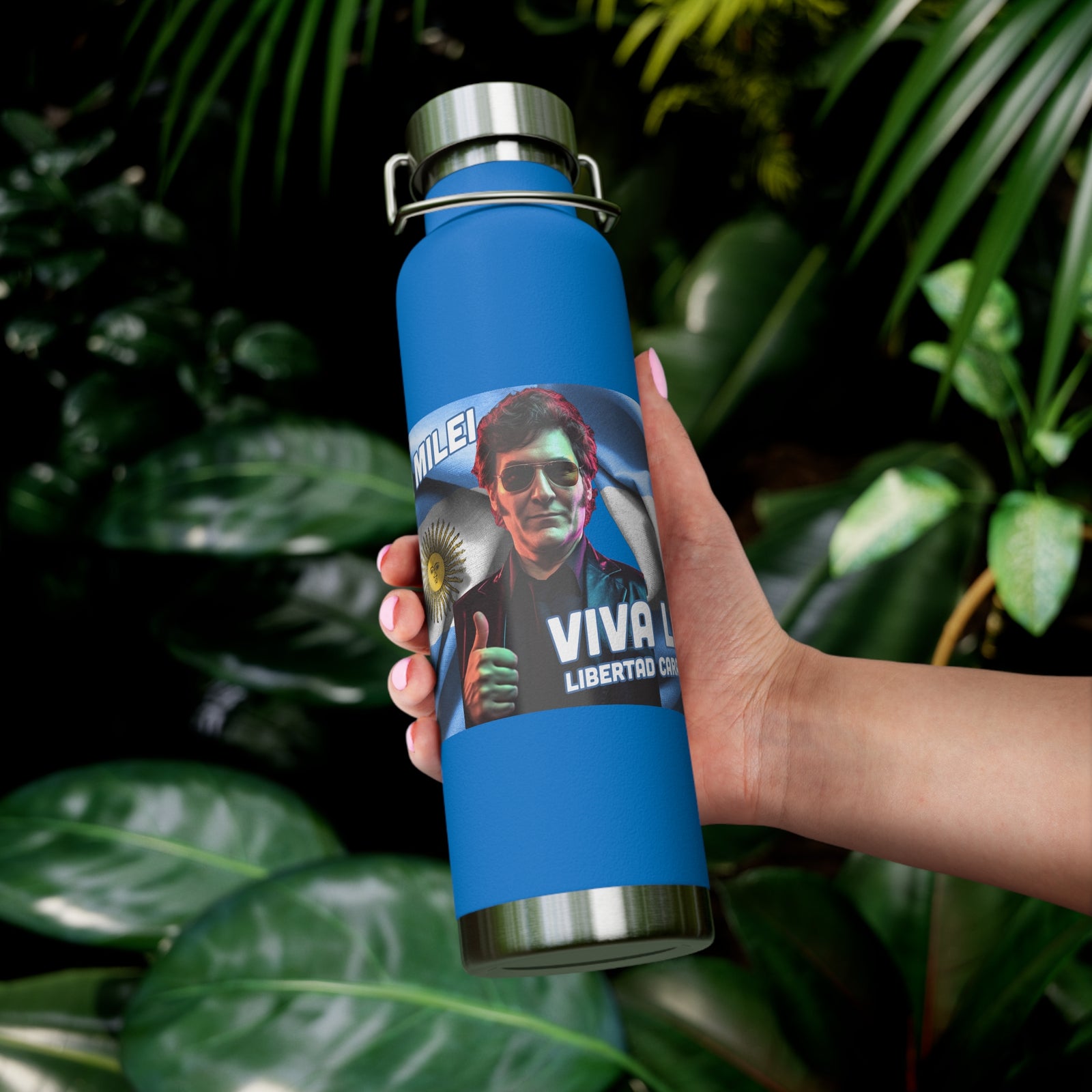 Javier Milei Copper Vacuum Insulated Bottle, 22oz