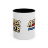 America '76 250 Years Accent Coffee Mug — Retro Patriotic 11/15oz