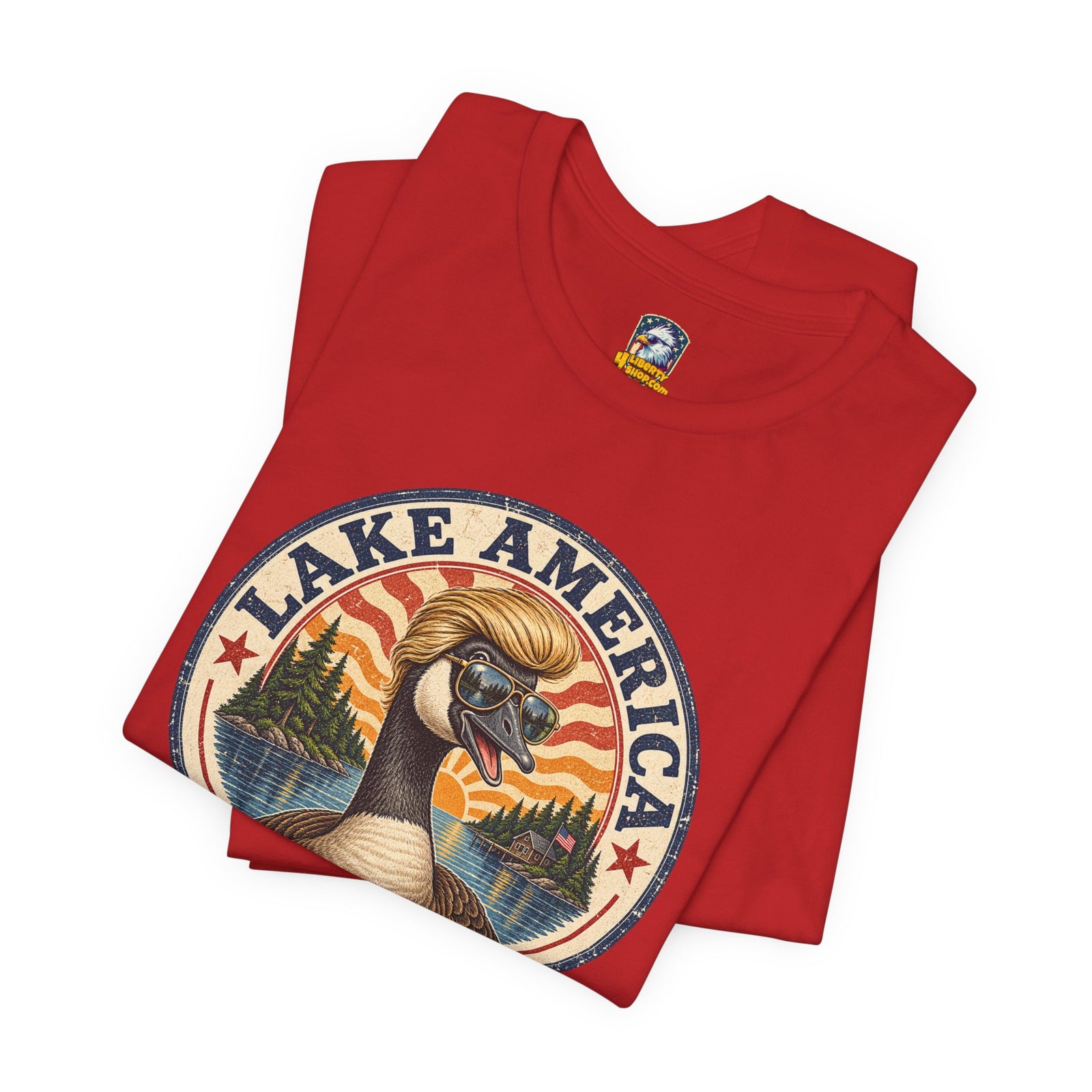Lake America Goose Tee — Vintage Outdoor Fishing Shirt (Est. 2026) - 4LibertyShop.com