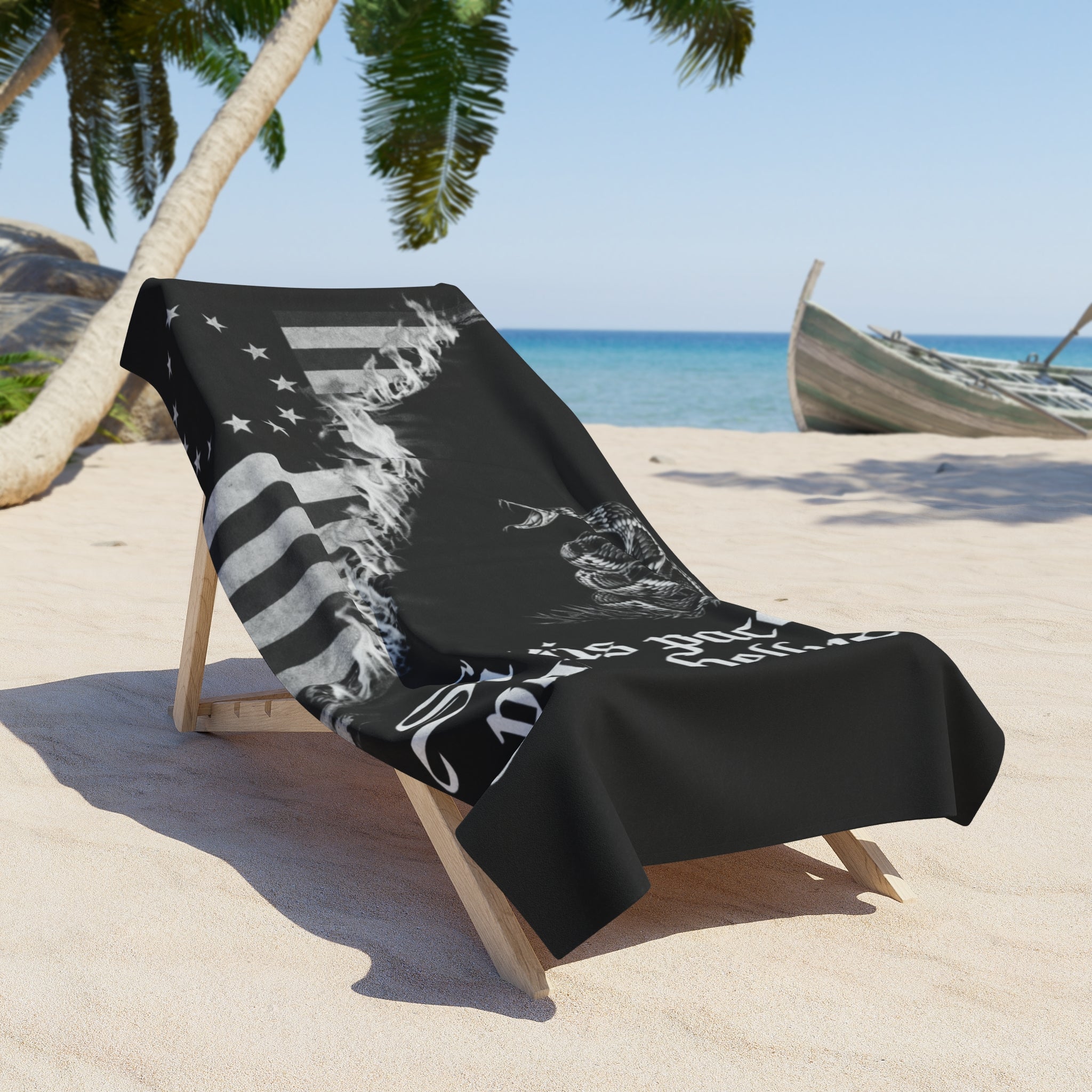 Homeschool Workshop Gadsden & Betsy Ross Beach Towel | Si Vis Pacem, Para Bellum