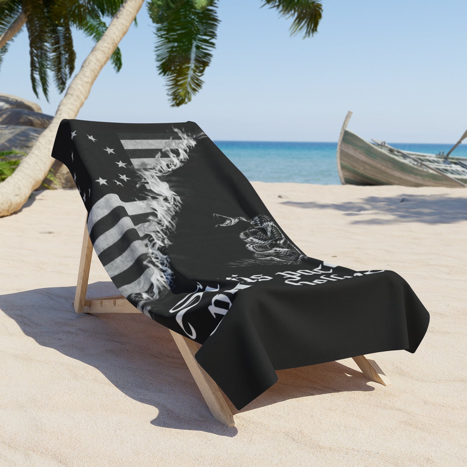 Homeschool Workshop Gadsden & Betsy Ross Beach Towel | Si Vis Pacem, Para Bellum