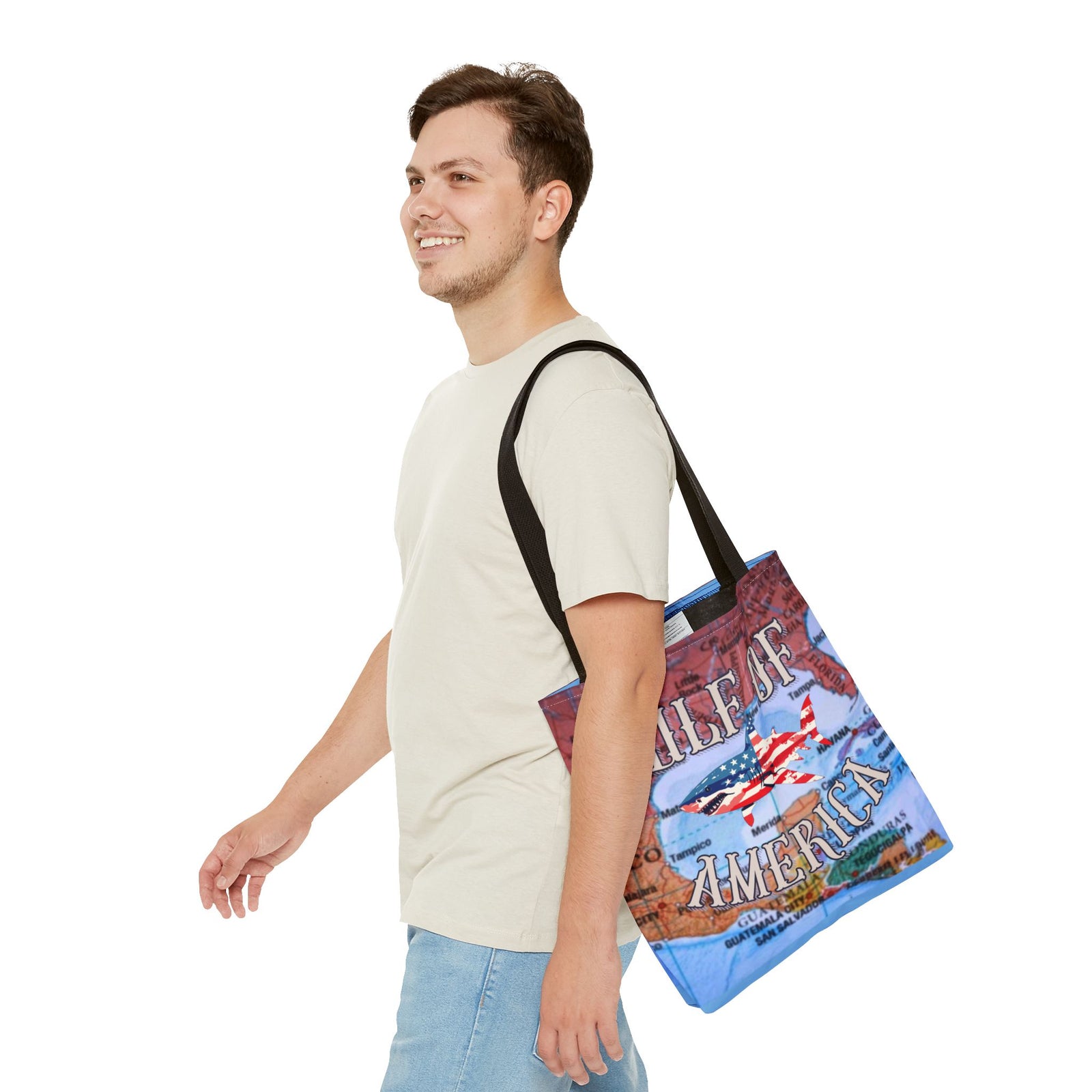 Walton & Johnson: Gulf of America Shark Tote Bag