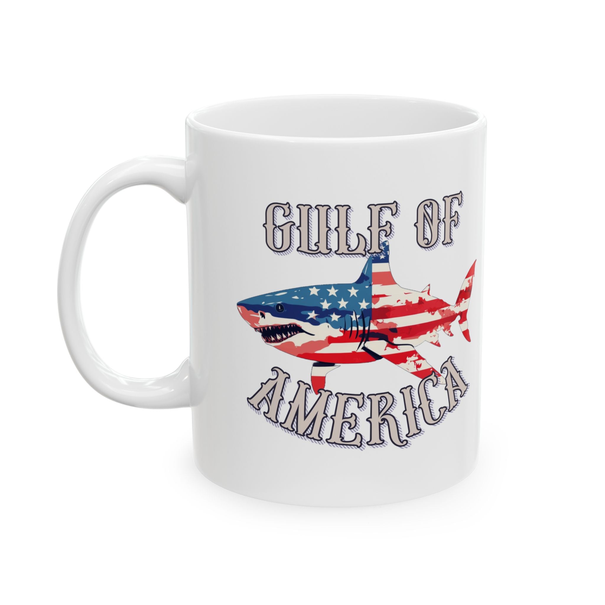 Walton & Johnson: Gulf of America Shark Mug, 11oz and 15oz