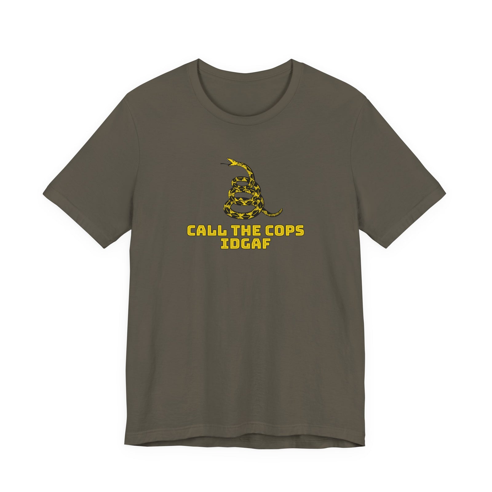 Call The Cops IDGAF Unisex Tee - Gadsden Flag Shirt
