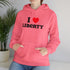 Judge Nap: I Heart Liberty Unisex Heavy Blend™ Hooded Sweatshirt