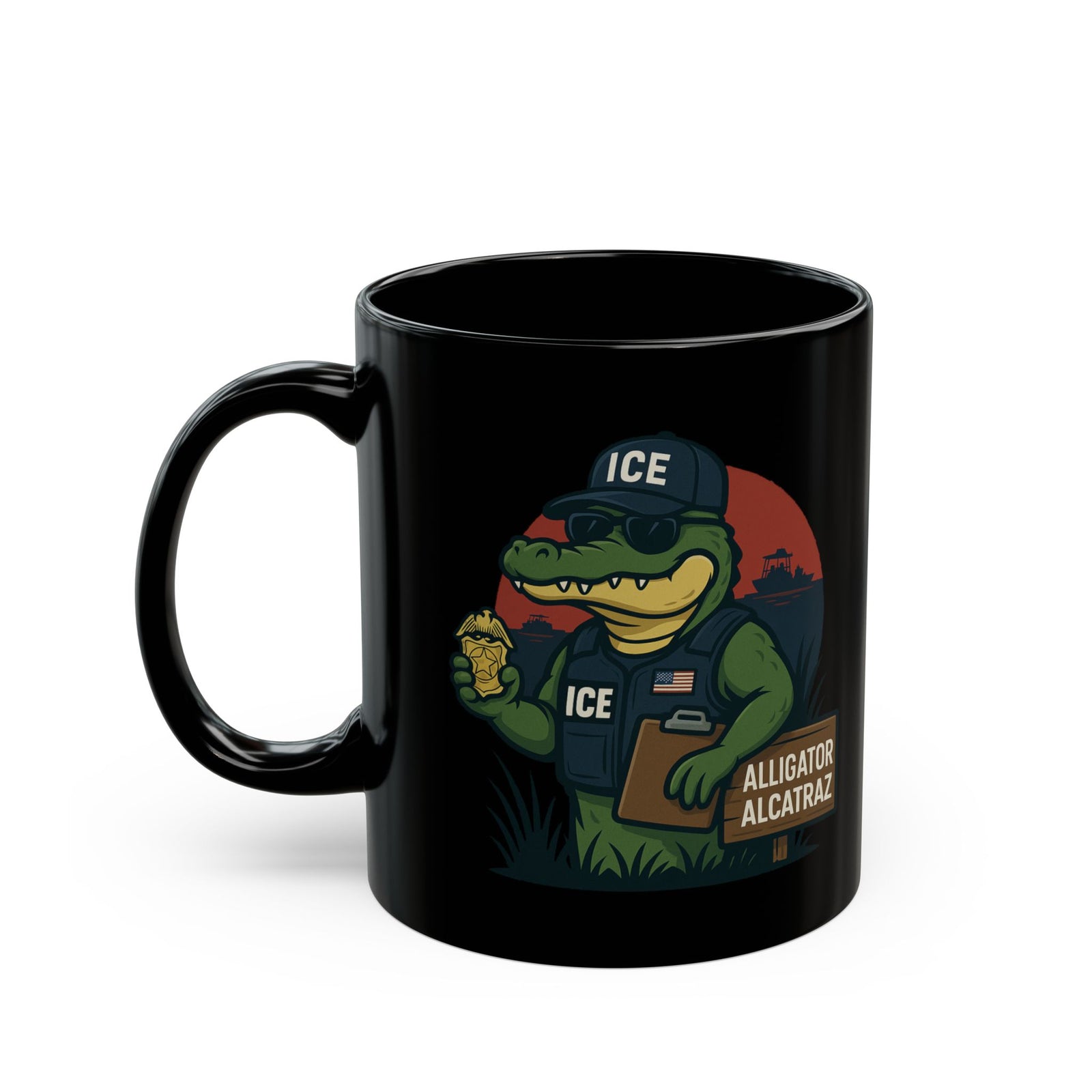 Walton & Johnson: Alligator Alcatraz Mug (11oz,15oz)