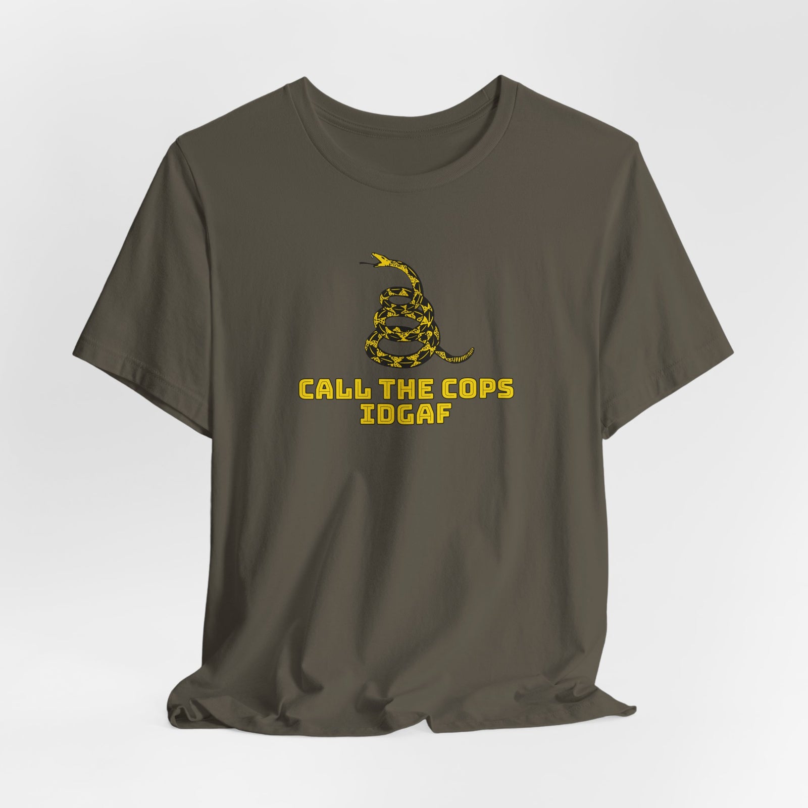 Call The Cops IDGAF Unisex Tee - Gadsden Flag Shirt