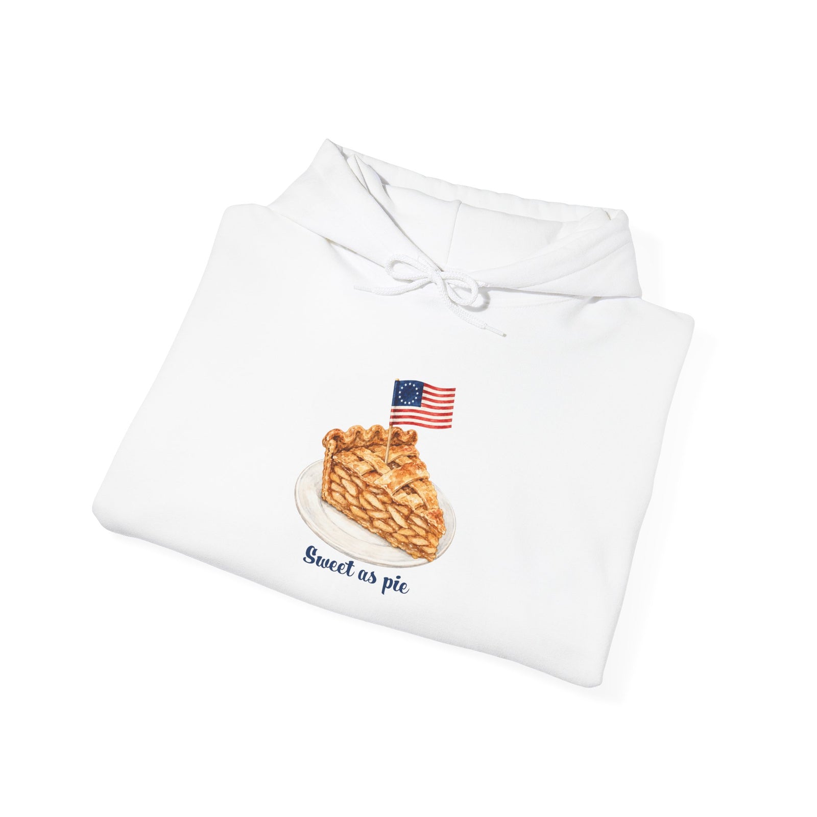 American Pie Hoodie — 'Sweet as Pie' Betsy Ross Flag Slice Graphic Sweatshirt