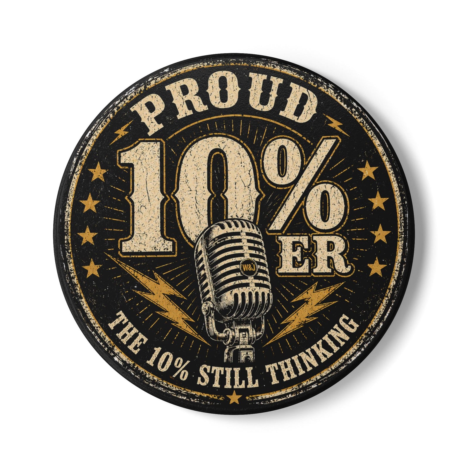 Walton & Johnson: Proud 10%er Ceramic Coaster