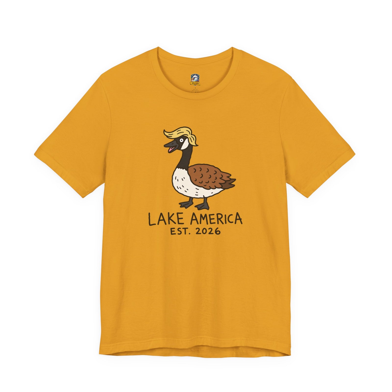 Lake America Goose T‑Shirt — 'Lake America EST. 2026' Cute Duck/Goose Graphic Tee - 4LibertyShop.com