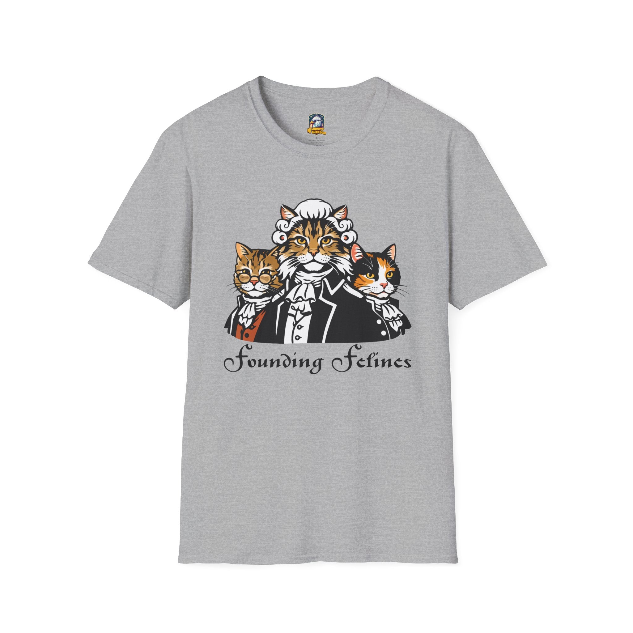 Founding Felines T-Shirt – Revolutionary Cats Graphic Tee