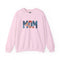 Embroidered Patriotic Mom Crewneck Sweatshirt