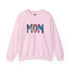 Embroidered Patriotic Mom Crewneck Sweatshirt