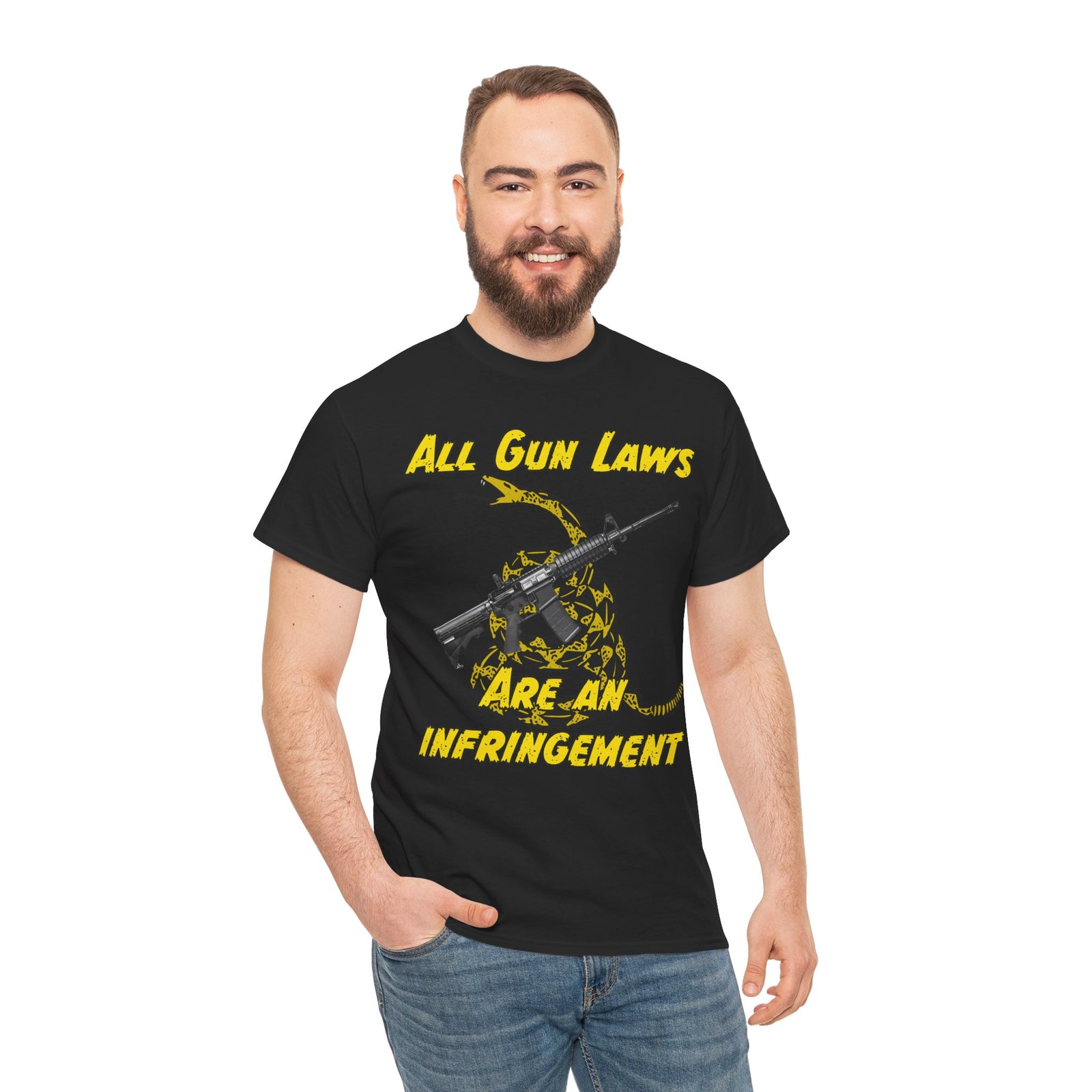 Judge Nap: All Gun Laws Are Infringements AR15 Gadsden T-Shirt