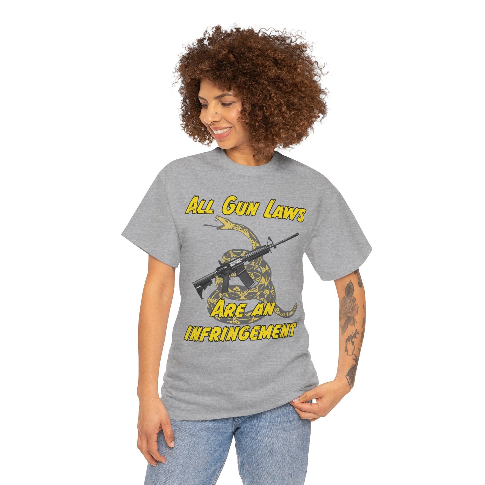 Judge Nap: All Gun Laws Are Infringements AR15 Gadsden T-Shirt