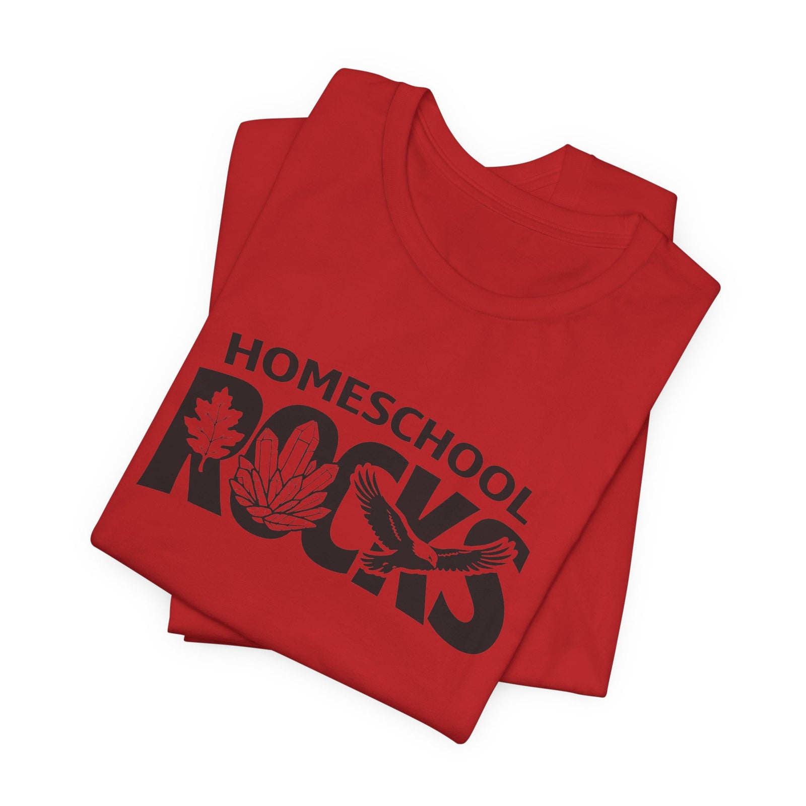 Homeschool Workshop: Homeschool Rocks T-Shirt – Retro Floral 'Homeschool Rocks' Tee for Homeschooling Parents & Teachers