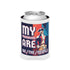 My Pronouns Are Koozie - Patriotic Can Cooler