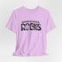 Homeschool Workshop: Homeschool Rocks T-Shirt – Retro Floral 'Homeschool Rocks' Tee for Homeschooling Parents & Teachers