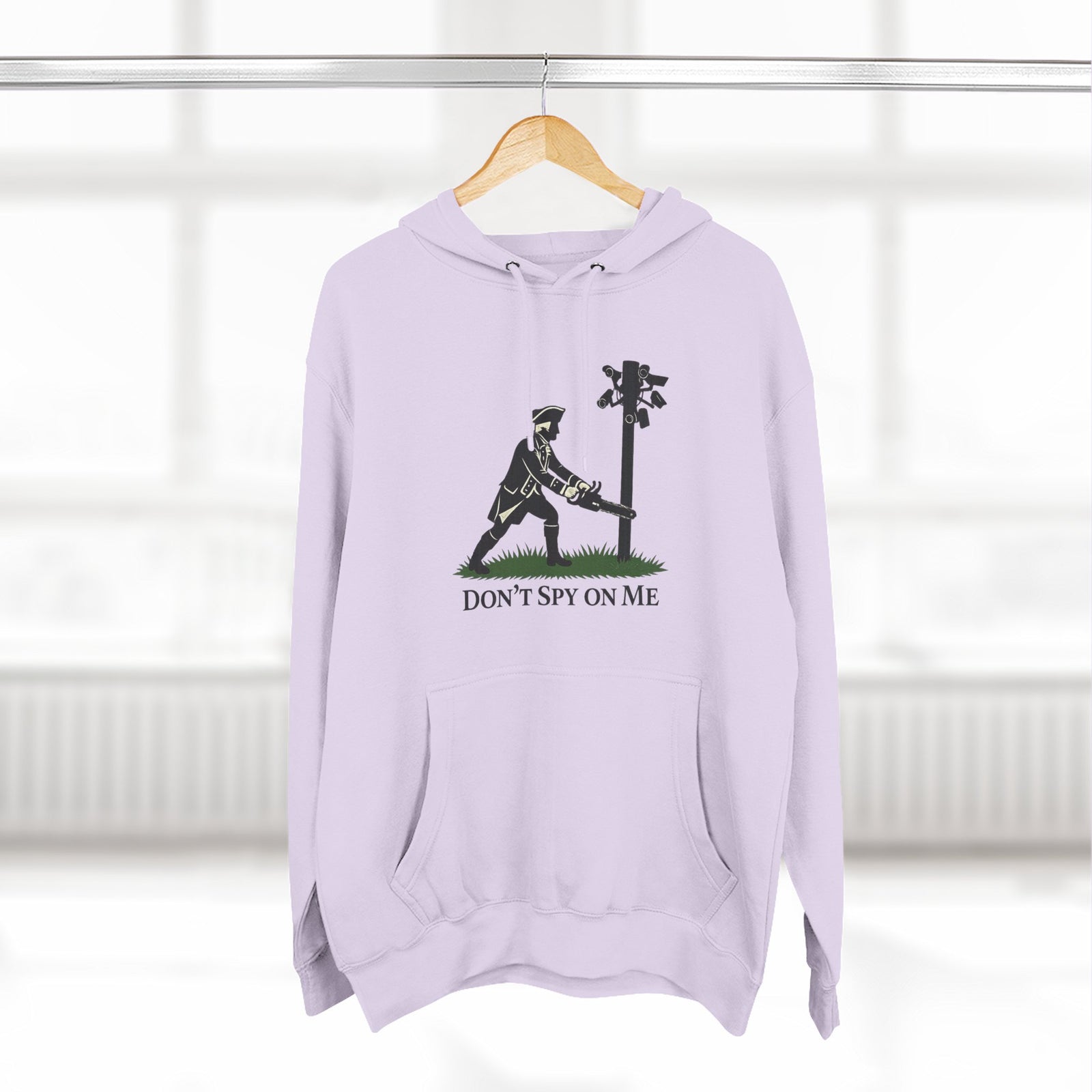 Don't Spy On Me Hoodie — Anti-Surveillance Patriot Liberty Fleece Pullover - 4LibertyShop.com