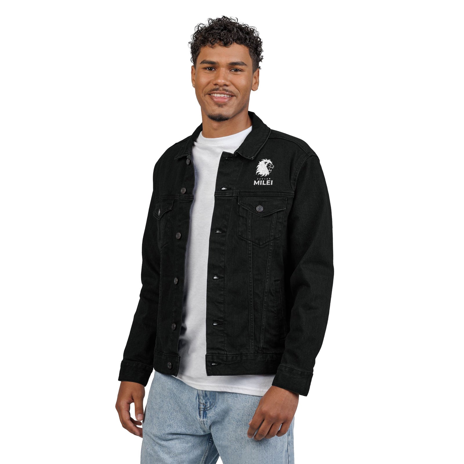Javier Milei “AFUERA” Lion Denim Jacket