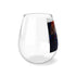 John Adams Stained Glass Wine Glass - Founding Fathers Stemless Wine Glass