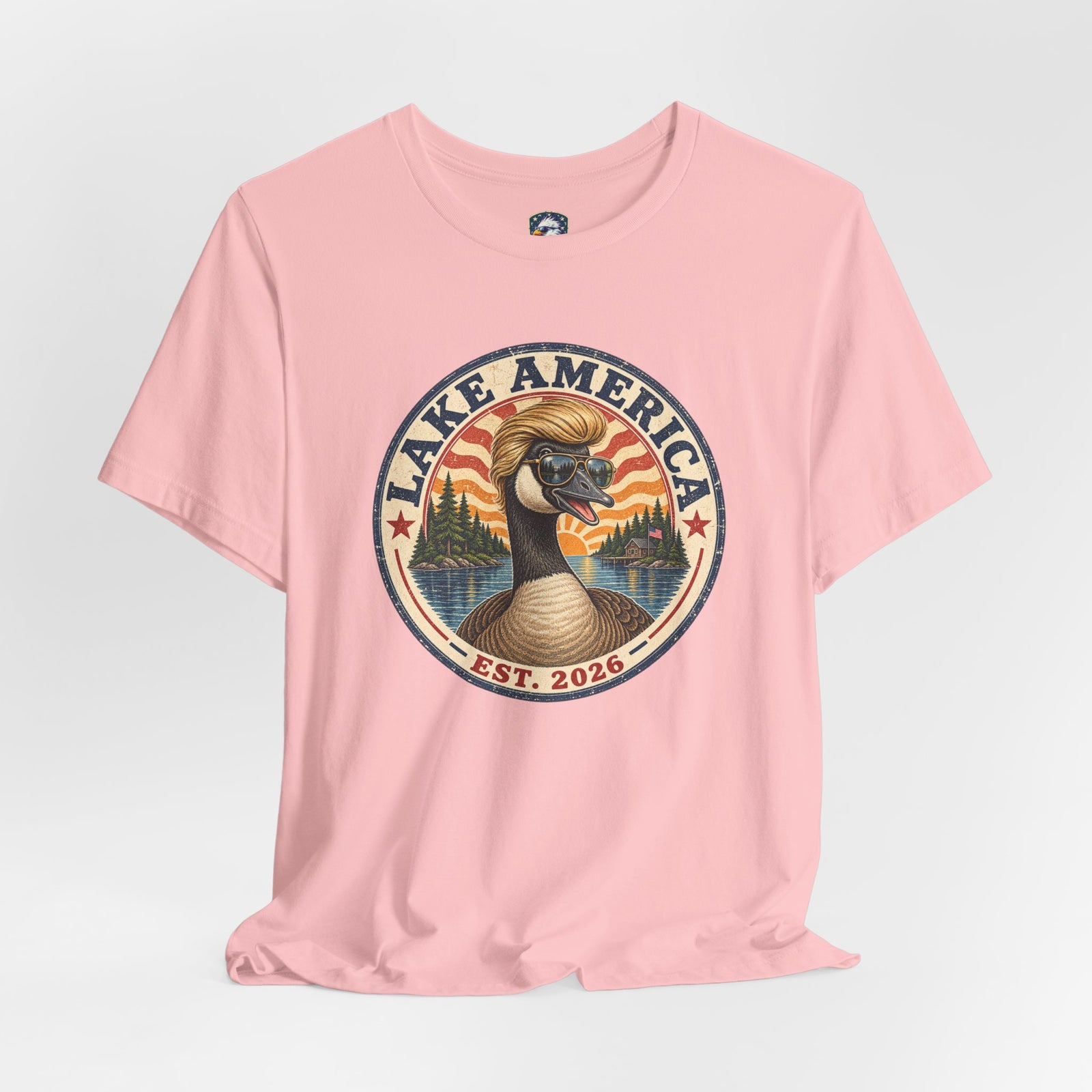 Lake America Goose Tee — Vintage Outdoor Fishing Shirt (Est. 2026) - 4LibertyShop.com