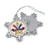 Pewter Snowflake Ornament — America 250 Patriotic Holiday Keepsake