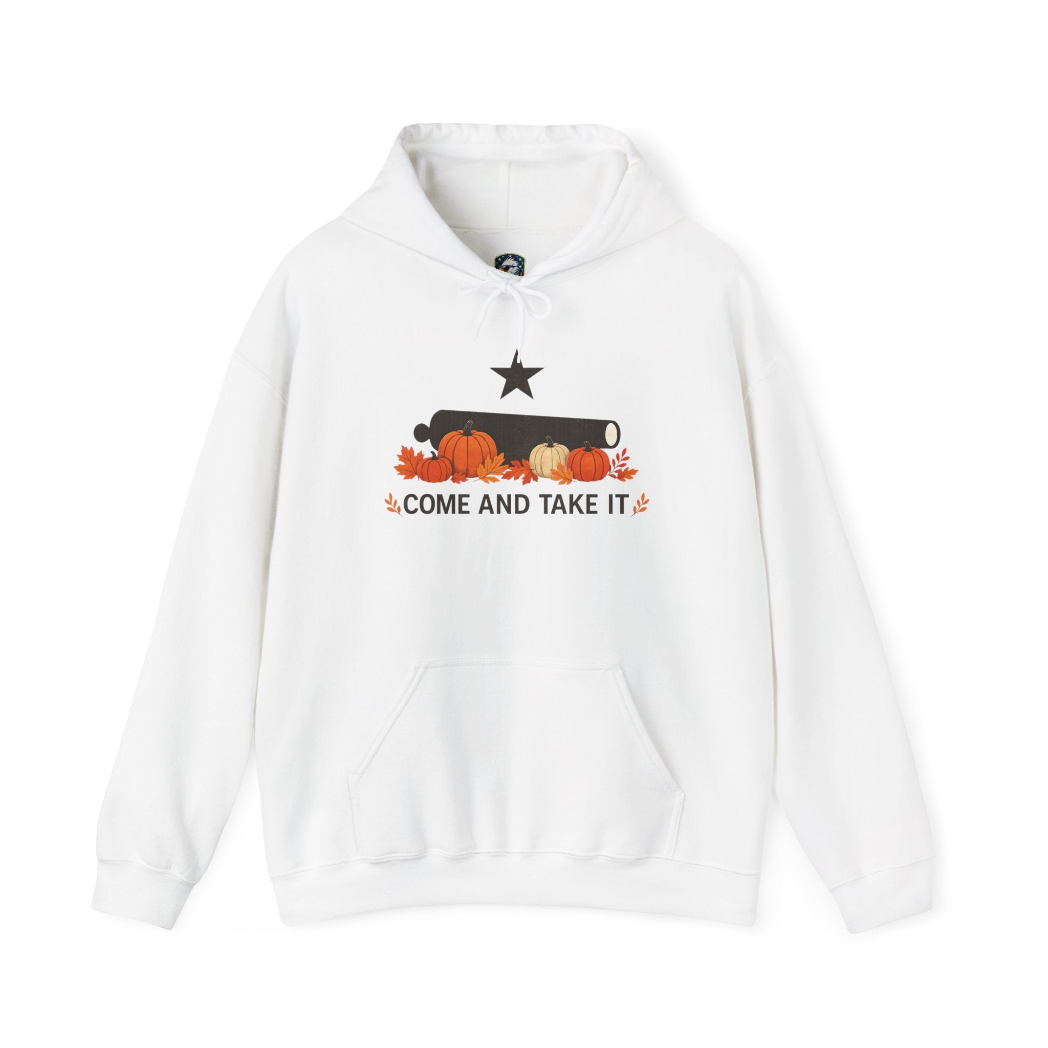 Pumpkin 'Come and Take It' Hoodie — Fall Harvest Sweatshirt - 4LibertyShop.com