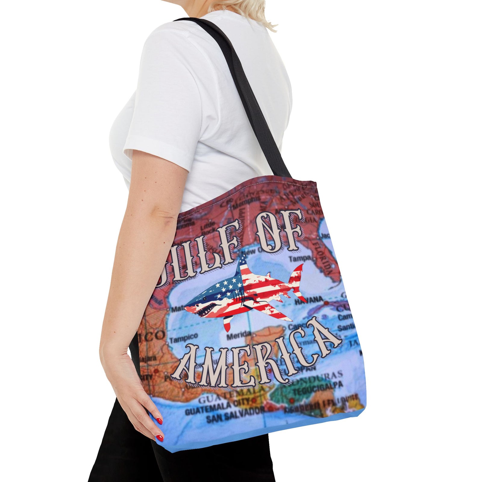 Walton & Johnson: Gulf of America Shark Tote Bag