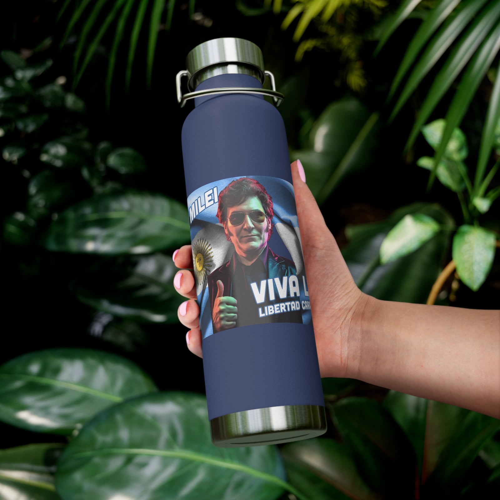 Javier Milei Copper Vacuum Insulated Bottle, 22oz