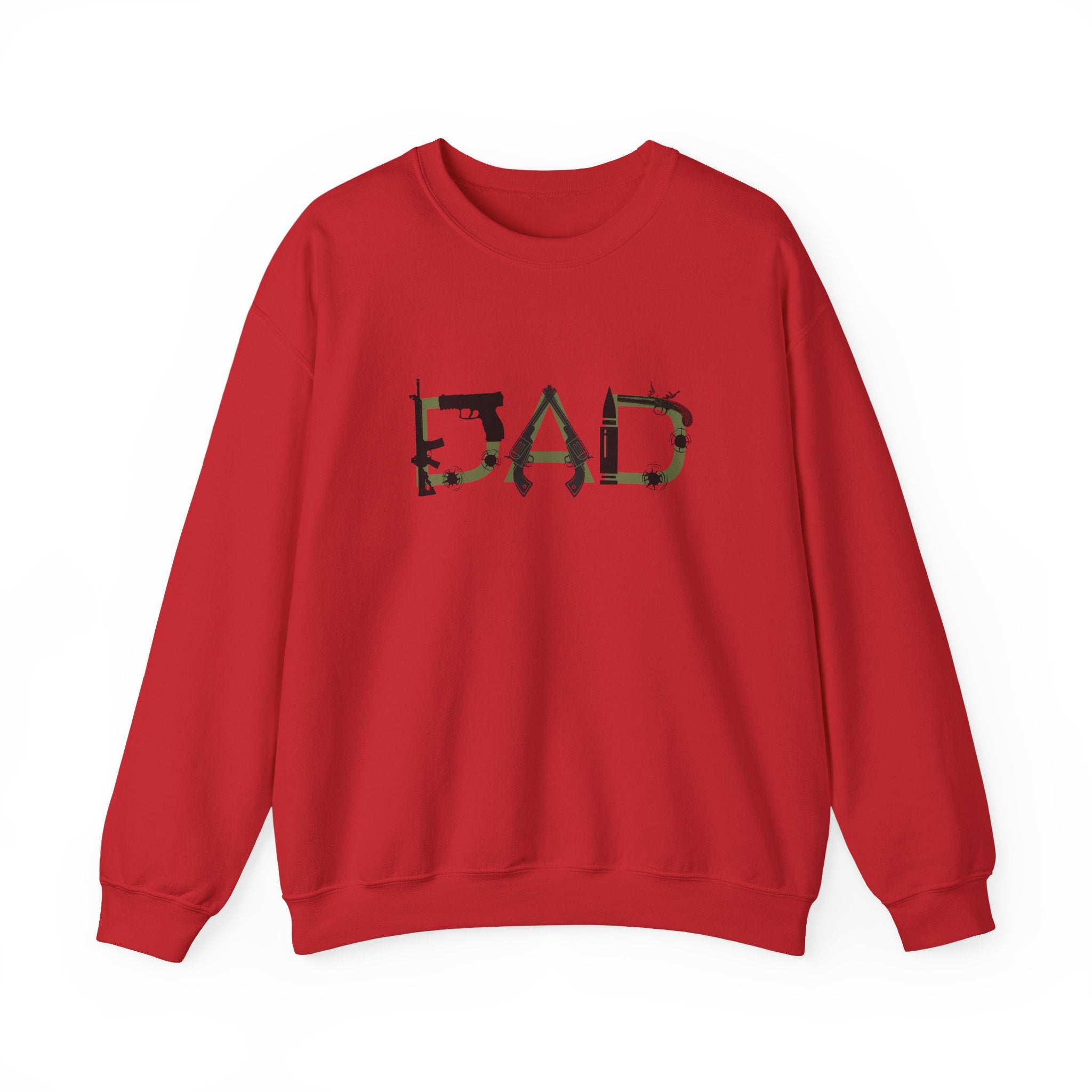 DAD Bullet Crewneck Sweatshirt - Gun Lover Gift for Him