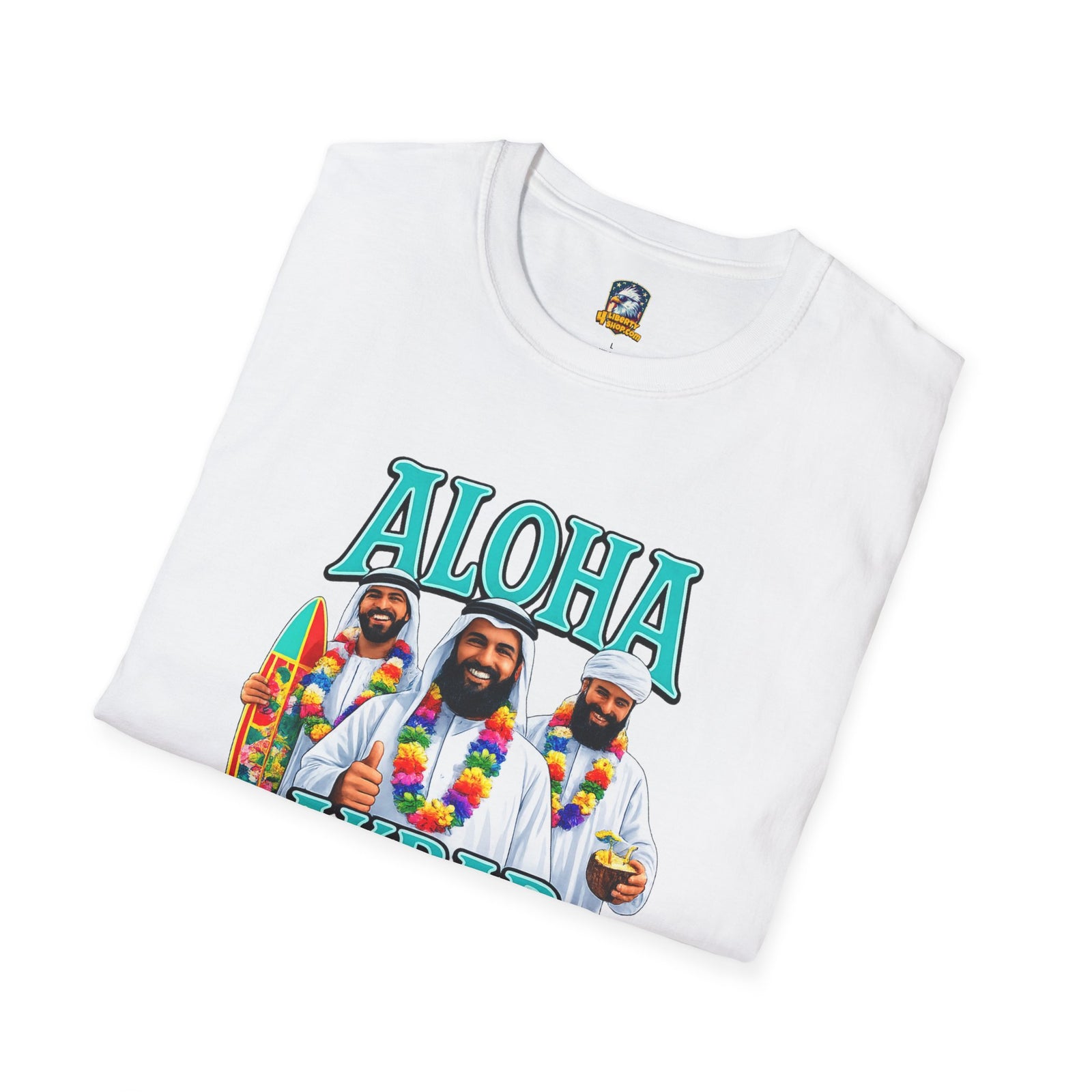 Walton & Johnson — Aloha Akbar T-Shirt — Retro Tropical Graphic Tee