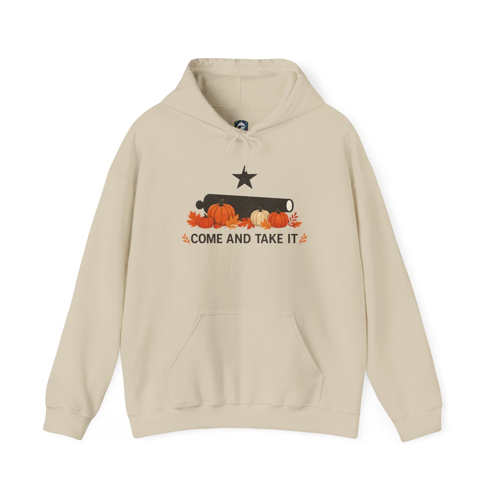Pumpkin 'Come and Take It' Hoodie — Fall Harvest Sweatshirt - 4LibertyShop.com