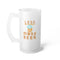 Less Government More Beer Frosted Glass Beer Mug, 16oz