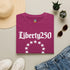 Liberty250 T-Shirt — Vintage Betsy Ross Star Circle Patriotic Tee