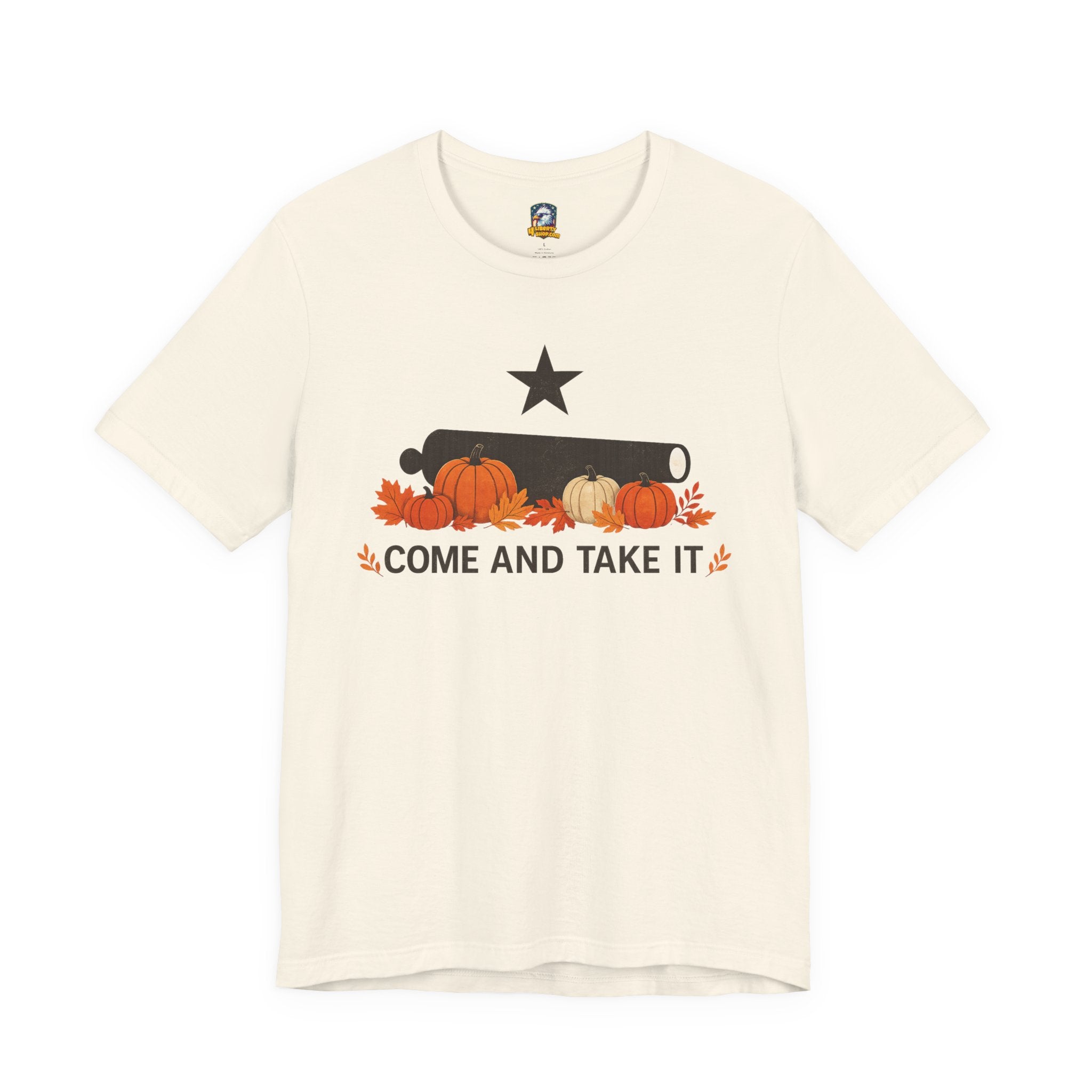 Come And Take It Pumpkin Cannon Tee — Fall Halloween Shirt - 4LibertyShop.com
