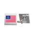 Gold 250th Anniversary American Flag Cufflinks — Betsy Ross 13-Star Patriotic Accessory - 4LibertyShop.com
