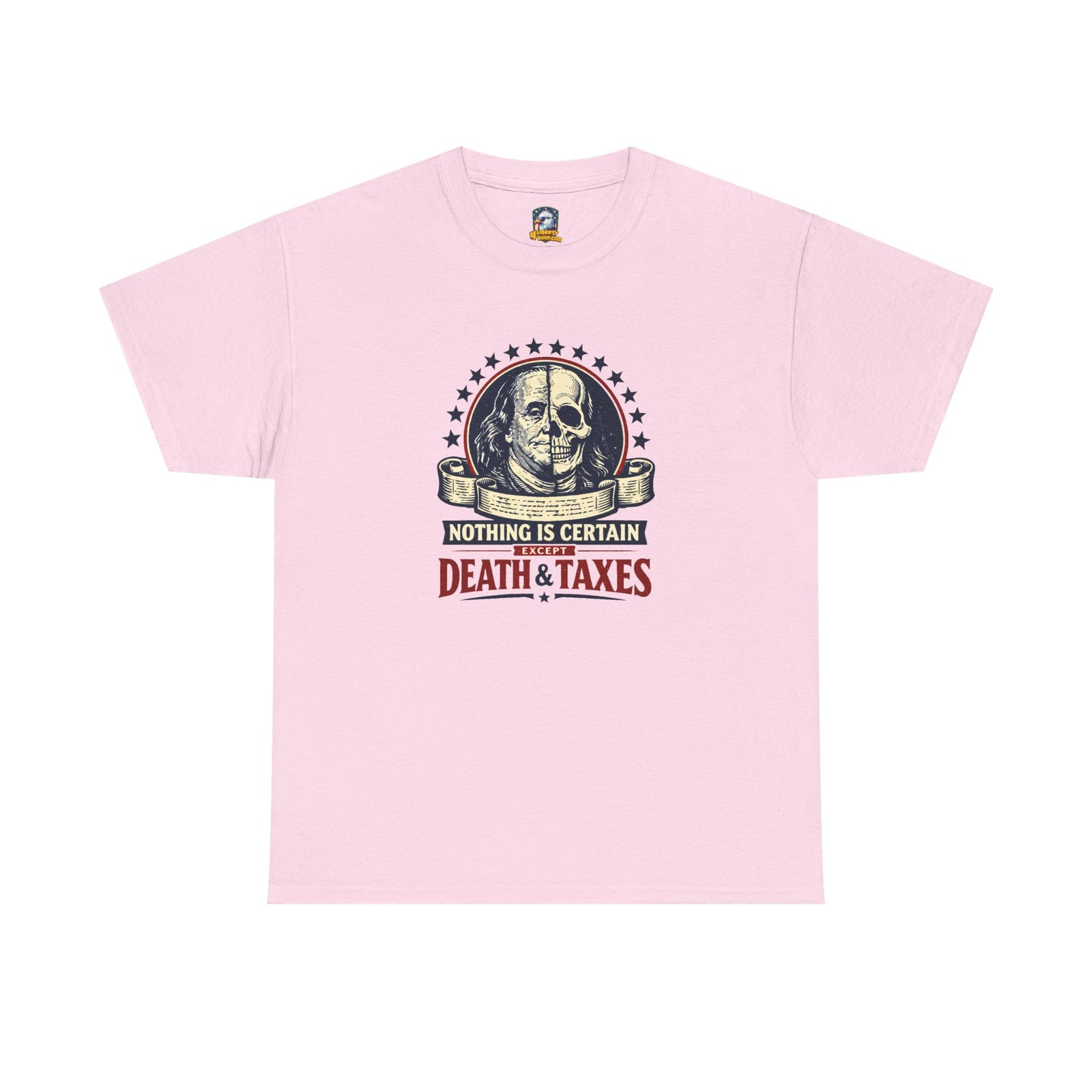 Benjamin Franklin 'Death and Taxes' Quote T-Shirt