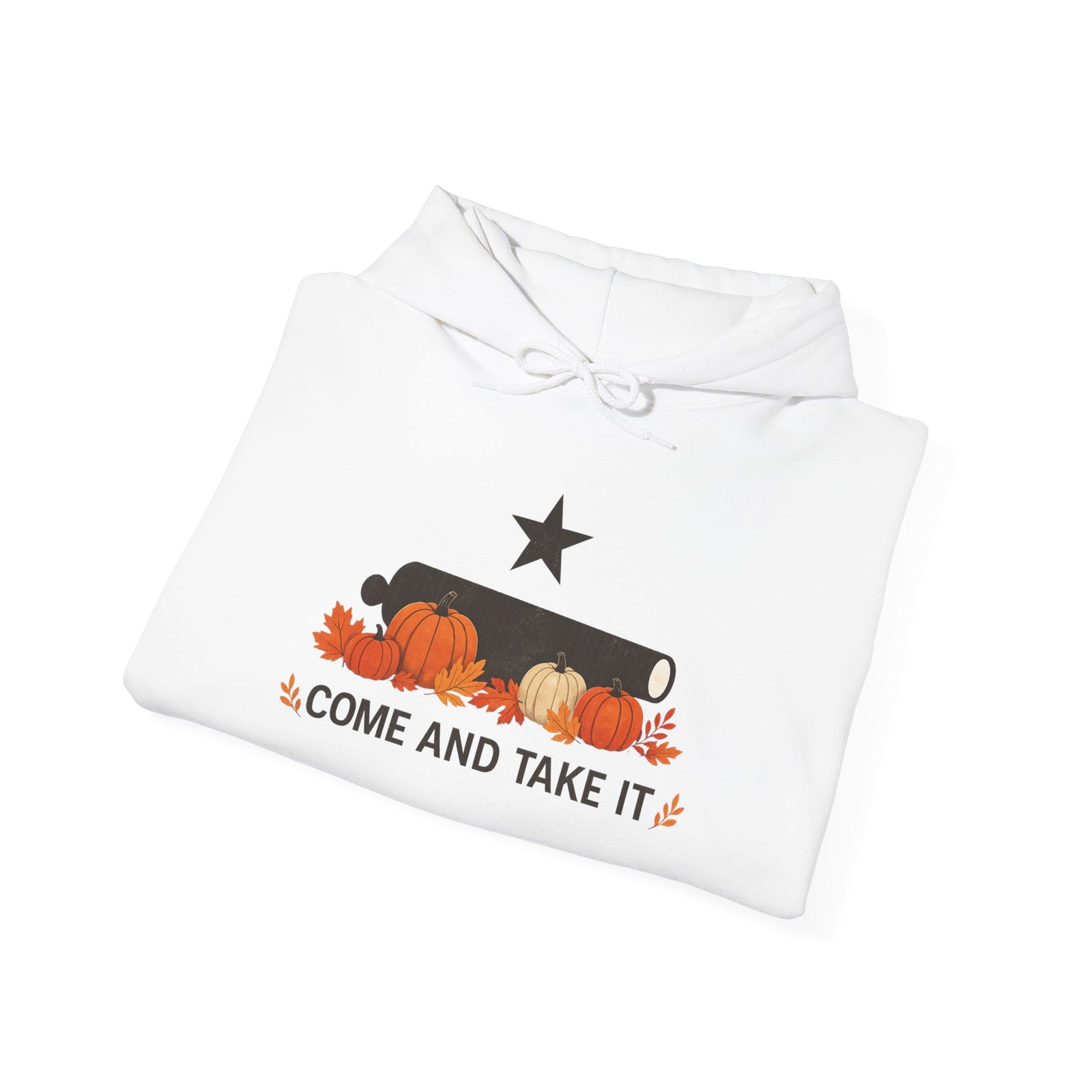 Pumpkin 'Come and Take It' Hoodie — Fall Harvest Sweatshirt - 4LibertyShop.com