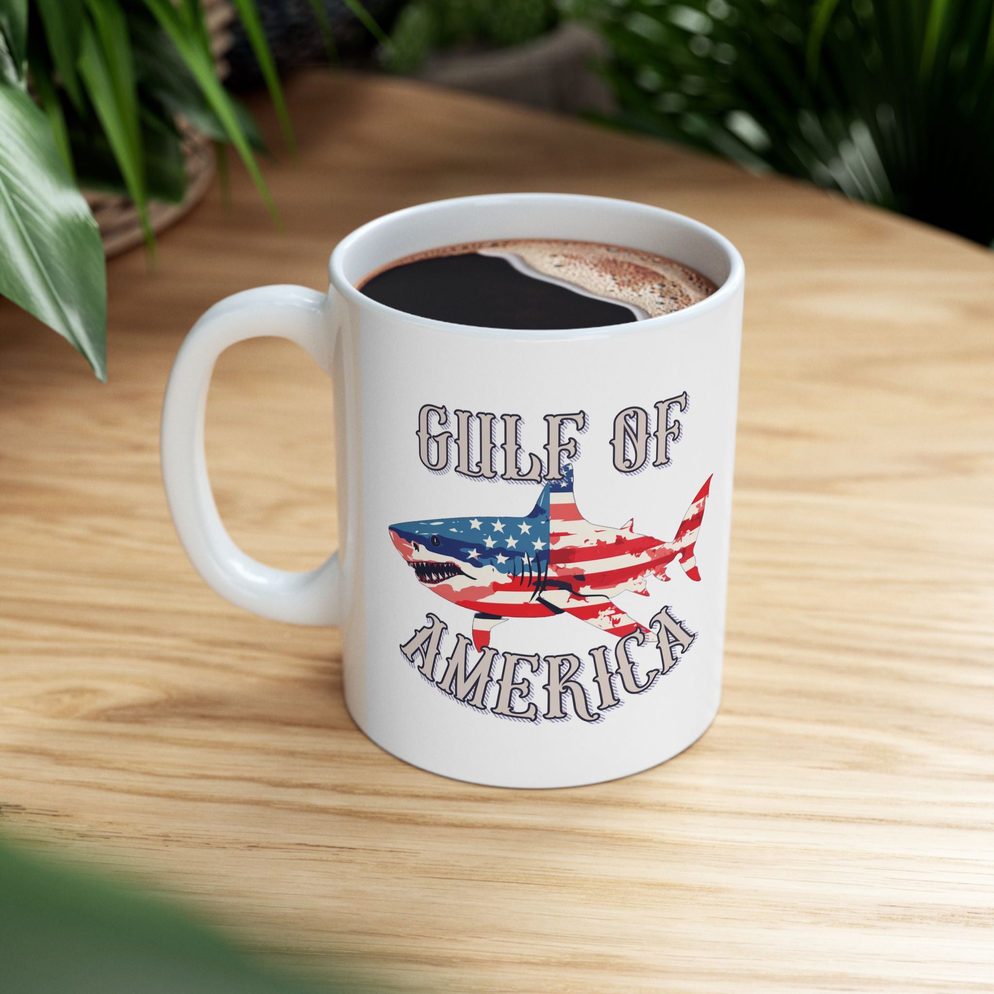 Walton & Johnson: Gulf of America Shark Mug, 11oz and 15oz