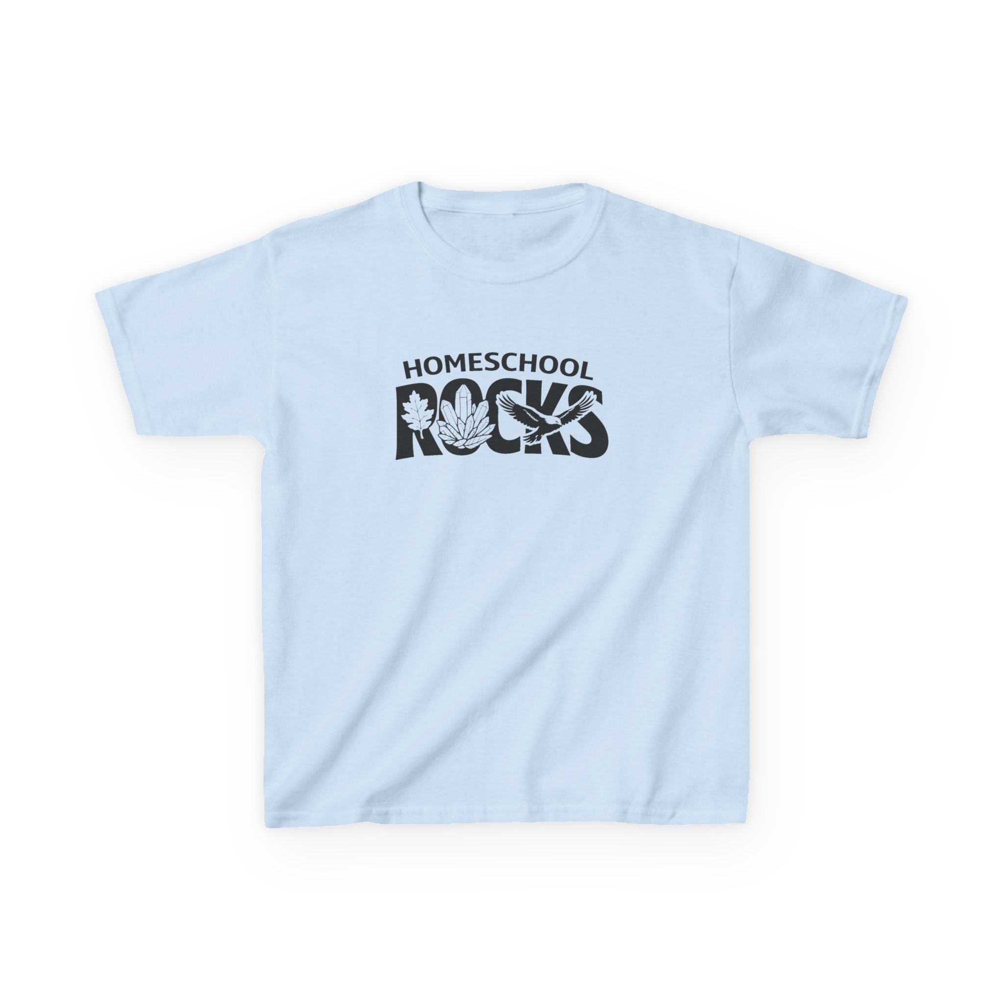 Homeschool Workshop | Kids "Homeschool Rocks" Graphic Tee for Homeschool Families