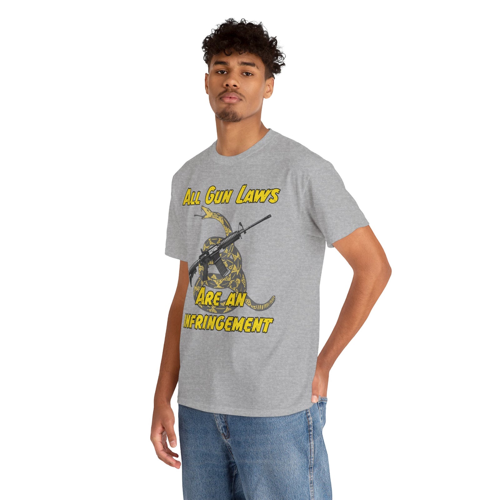 Judge Nap: All Gun Laws Are Infringements AR15 Gadsden T-Shirt