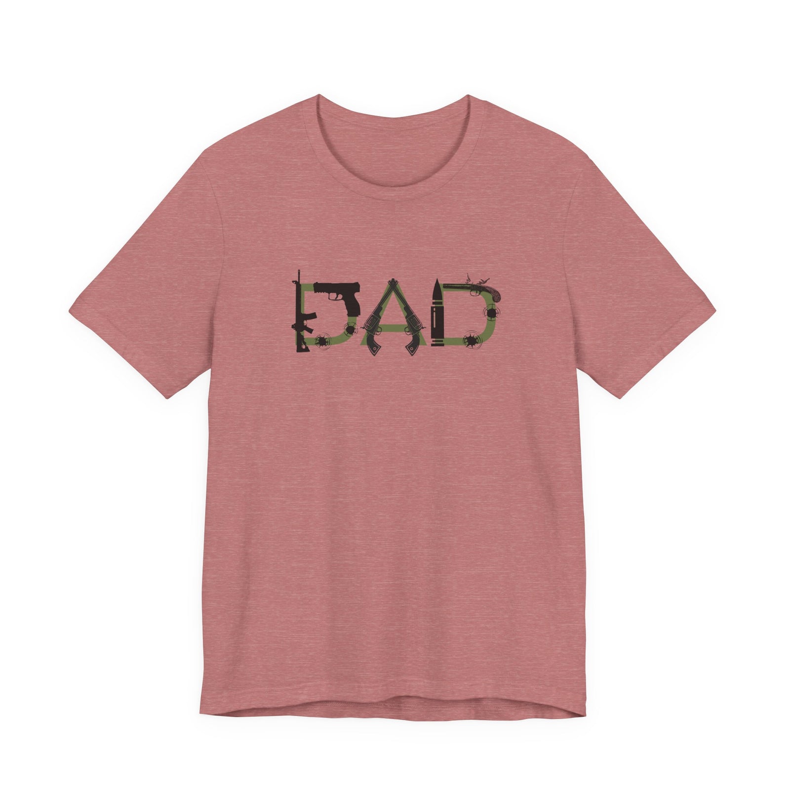 DAD Bullet Holes Tee — Ammo & Guns Graphic Dad Shirt