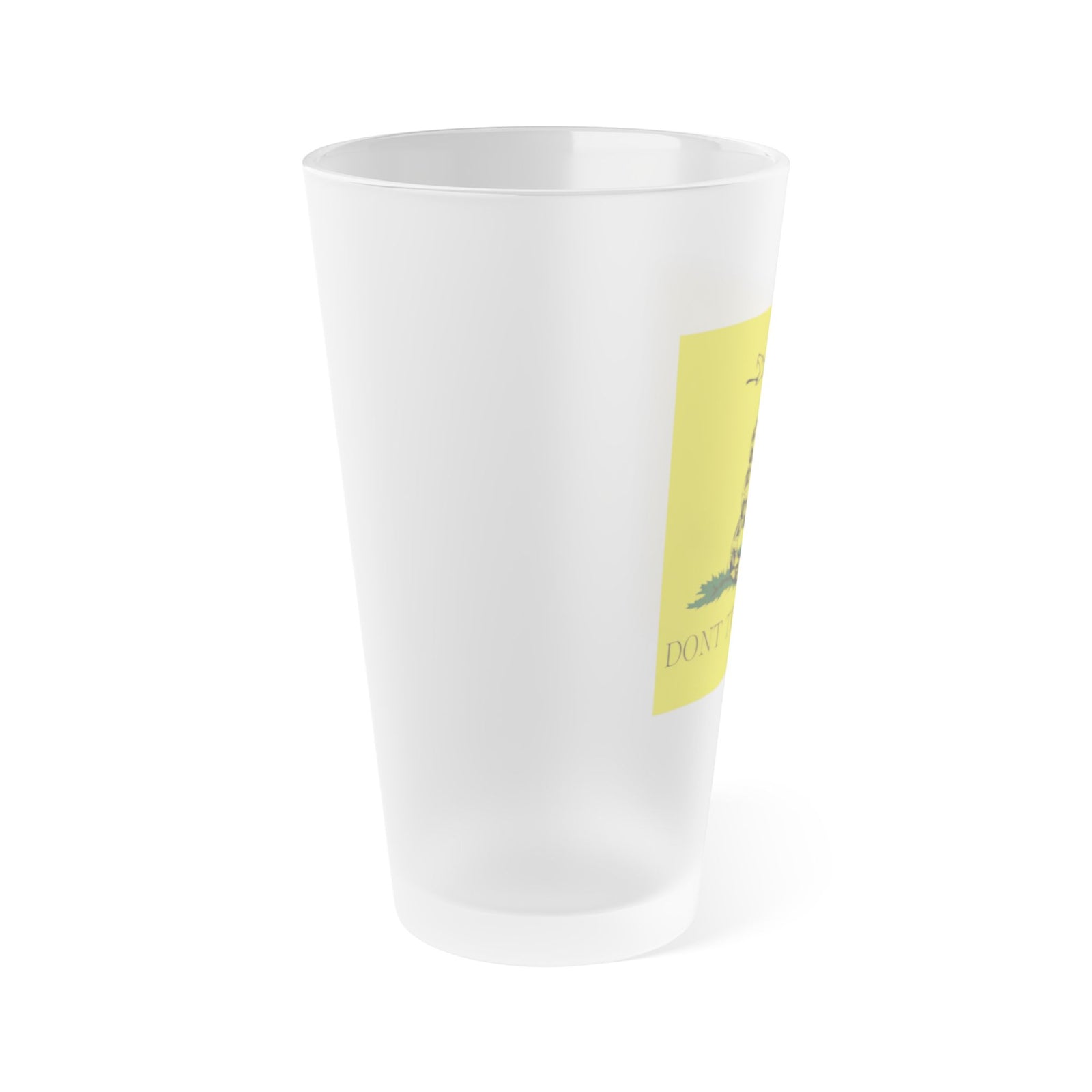 Judge Nap: Don't Tread On Me Gadsden Frosted Pint Glass, 16oz