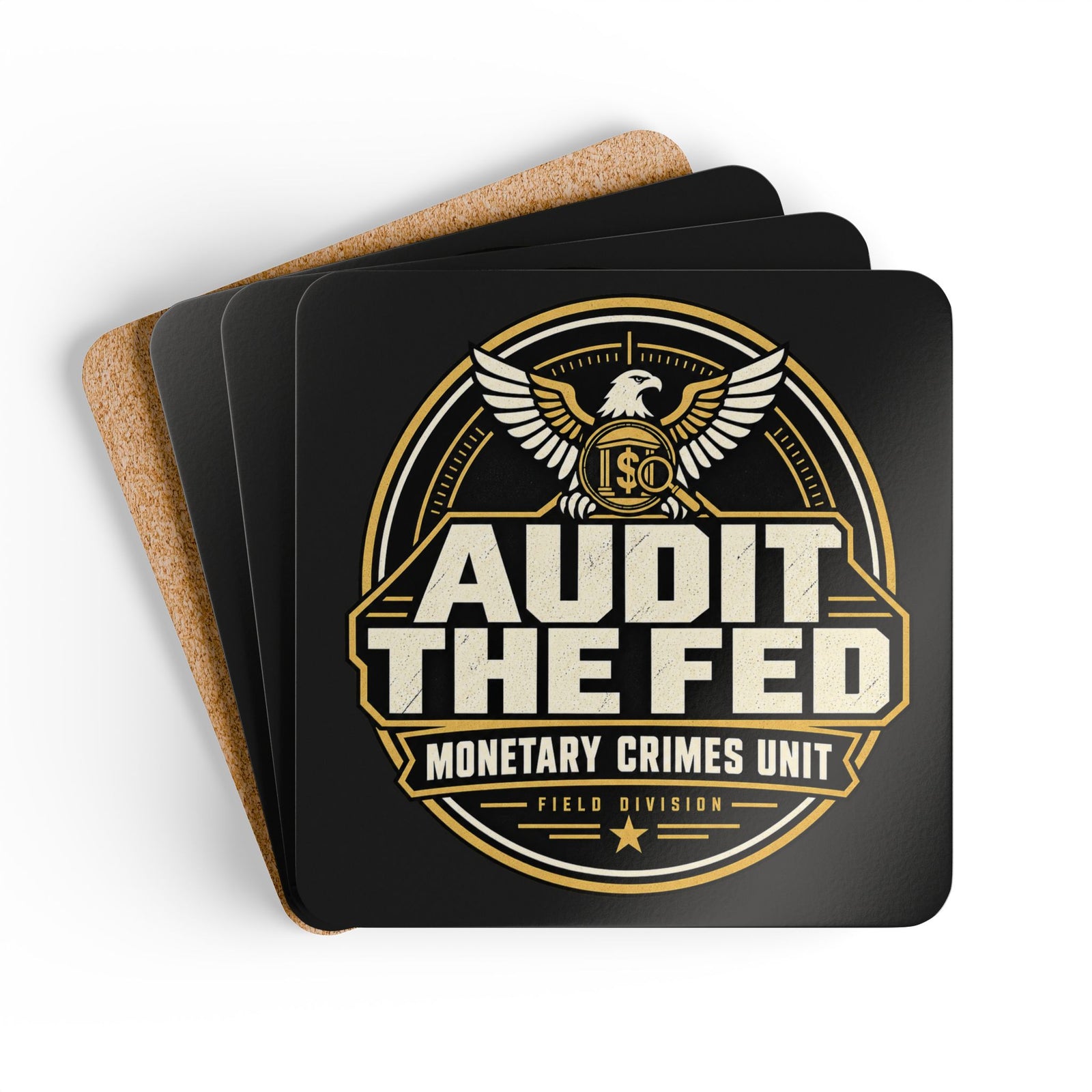 Audit The Fed Coaster Set (4) - 4LibertyShop.com