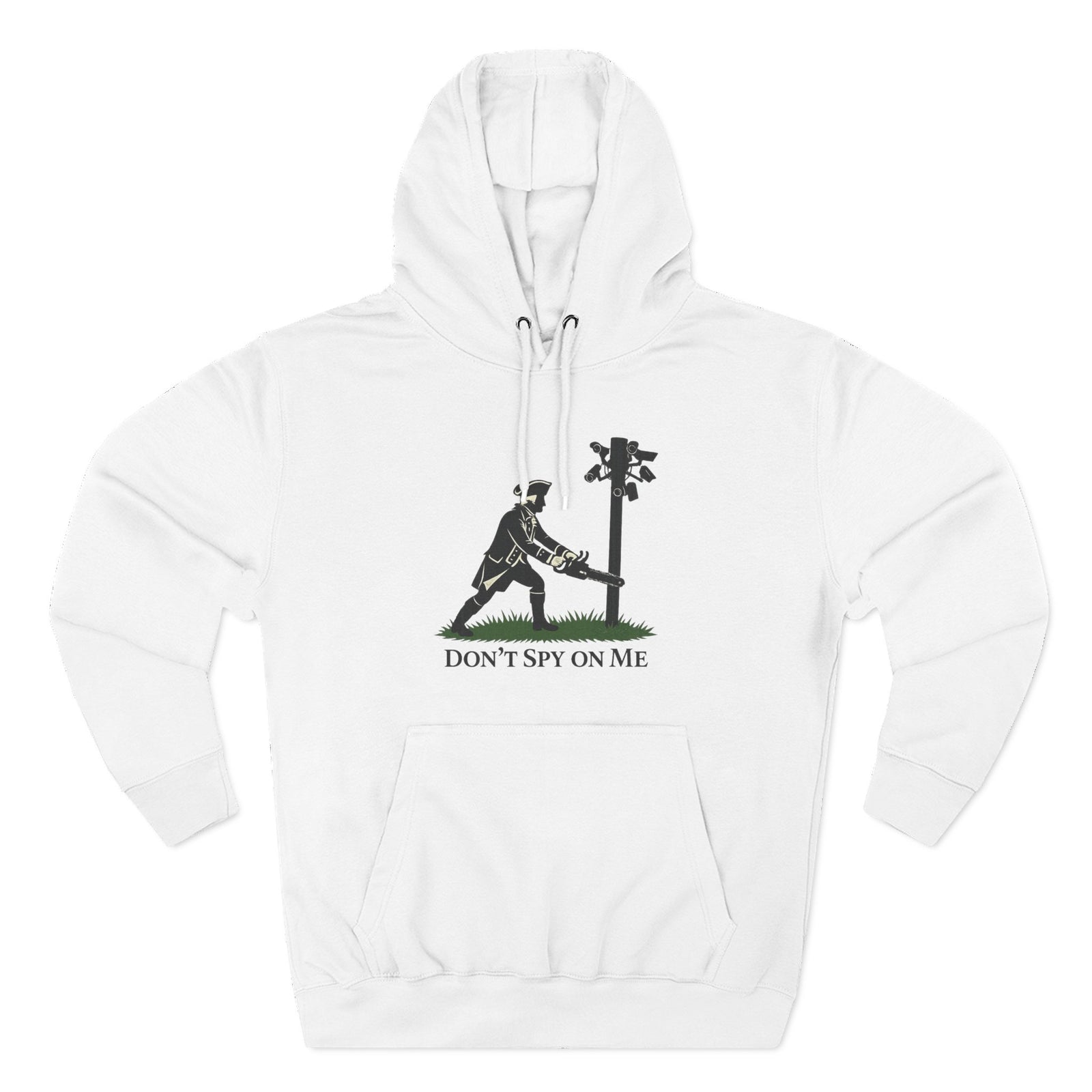 Don't Spy On Me Hoodie — Anti-Surveillance Patriot Liberty Fleece Pullover - 4LibertyShop.com