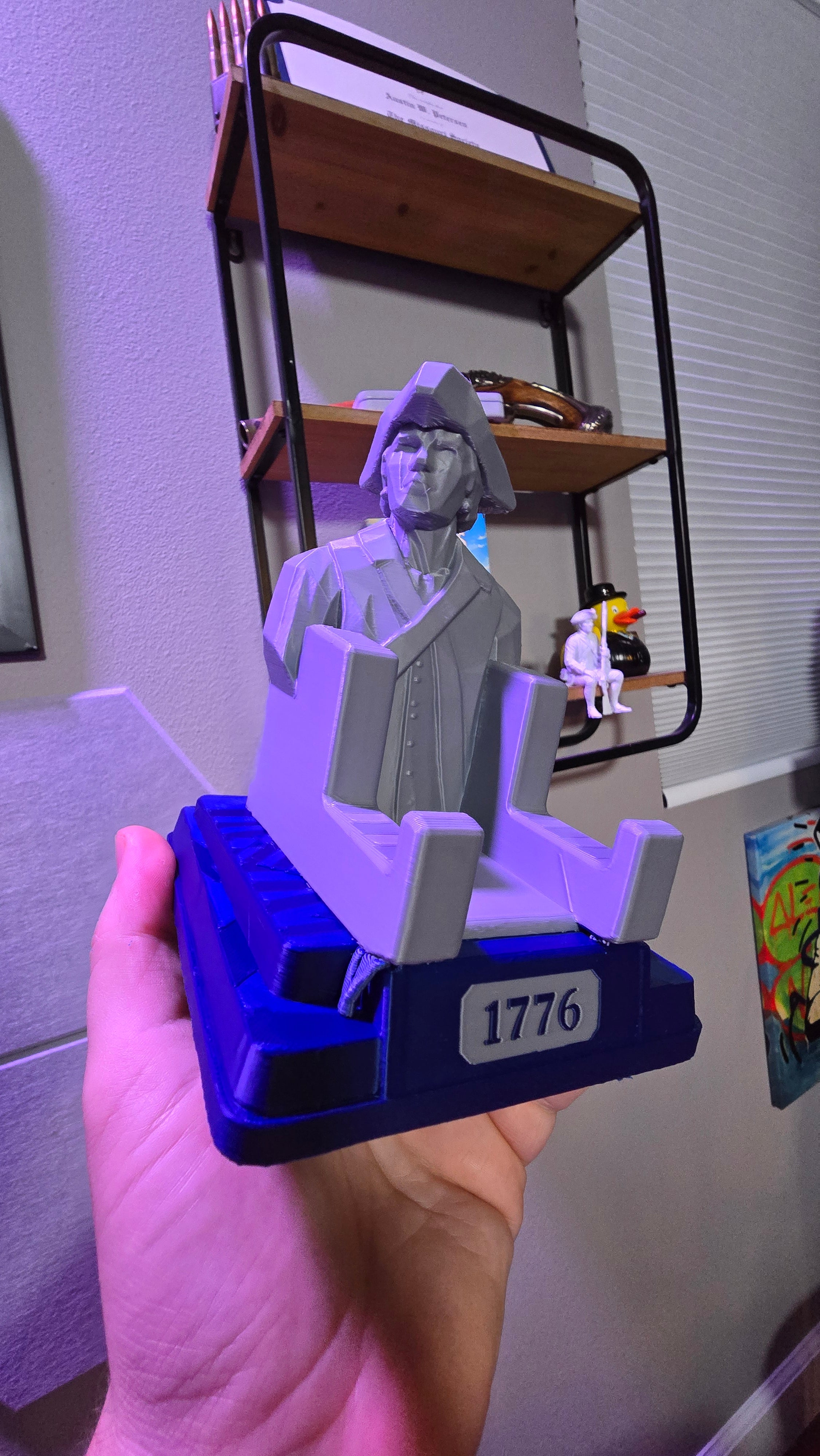 Successful real print made from the downloadable controller stand files