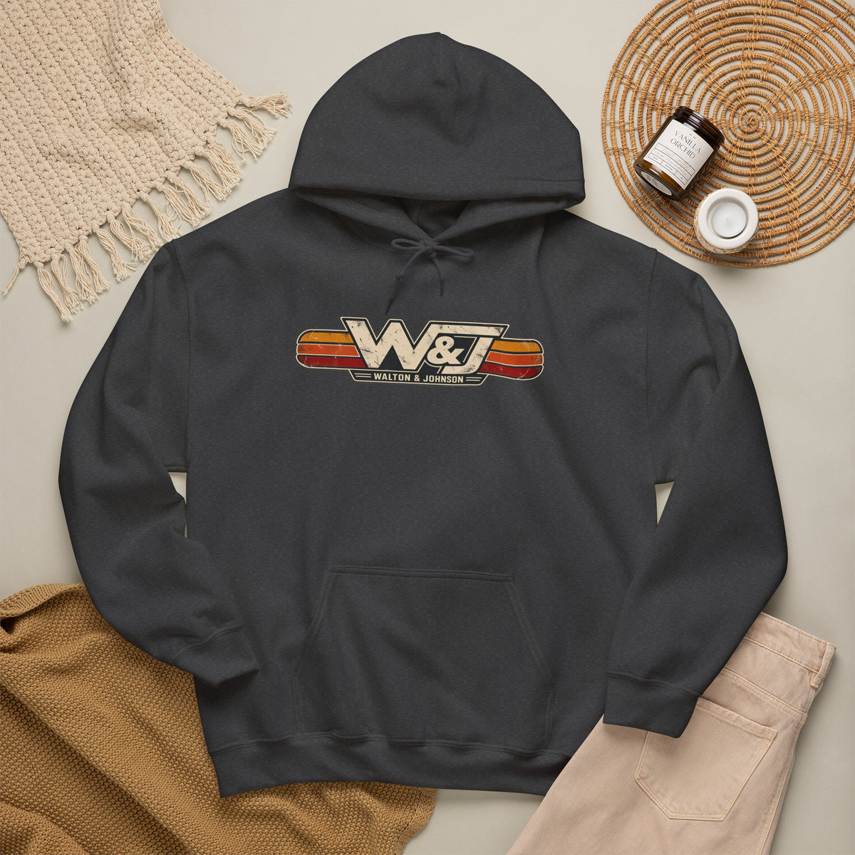 Walton & Johnson Retro Stripe Hoodie - 4LibertyShop.com