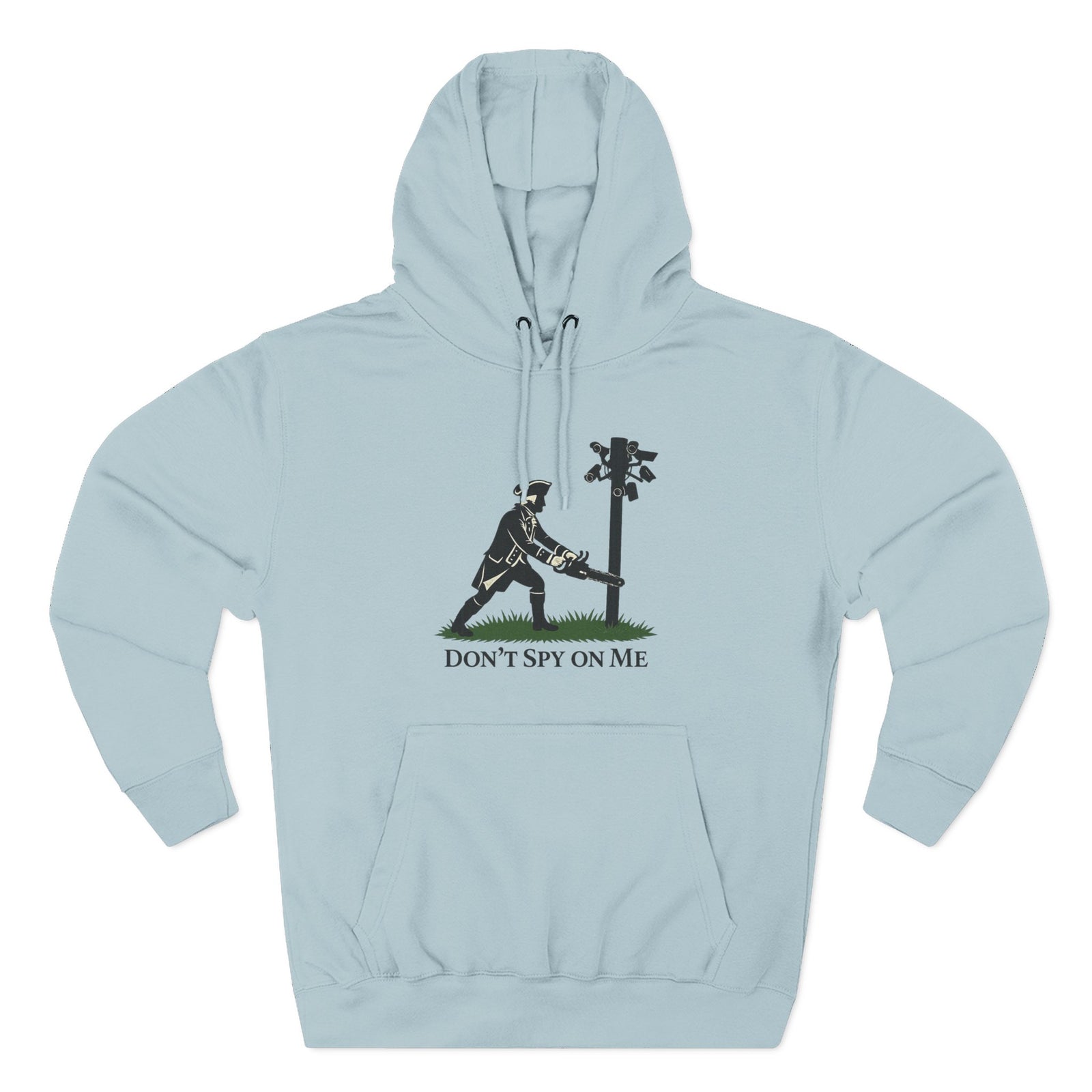 Don't Spy On Me Hoodie — Anti-Surveillance Patriot Liberty Fleece Pullover - 4LibertyShop.com